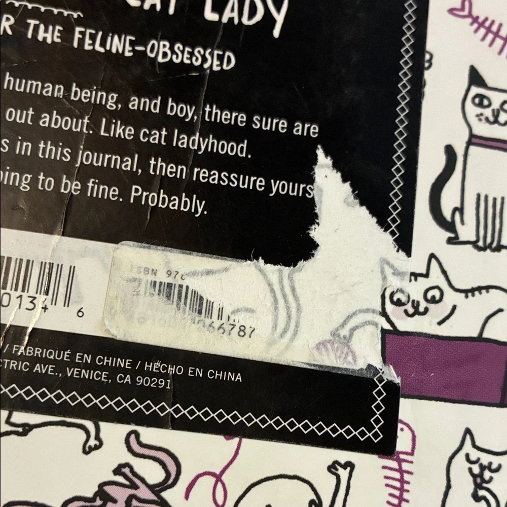 Cat Lady Journal - Purple and White
